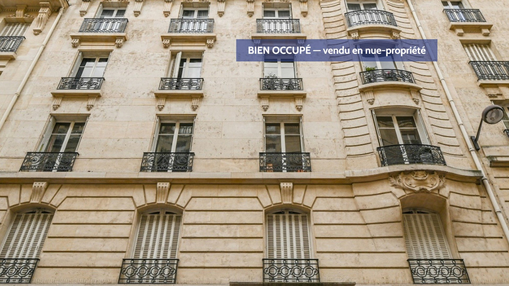
                                                Vente
                                                 INVESTISSEMENT EN NUE-PROPRIÉTÉ A PARIS 16EME ARRONDISSEMENT
