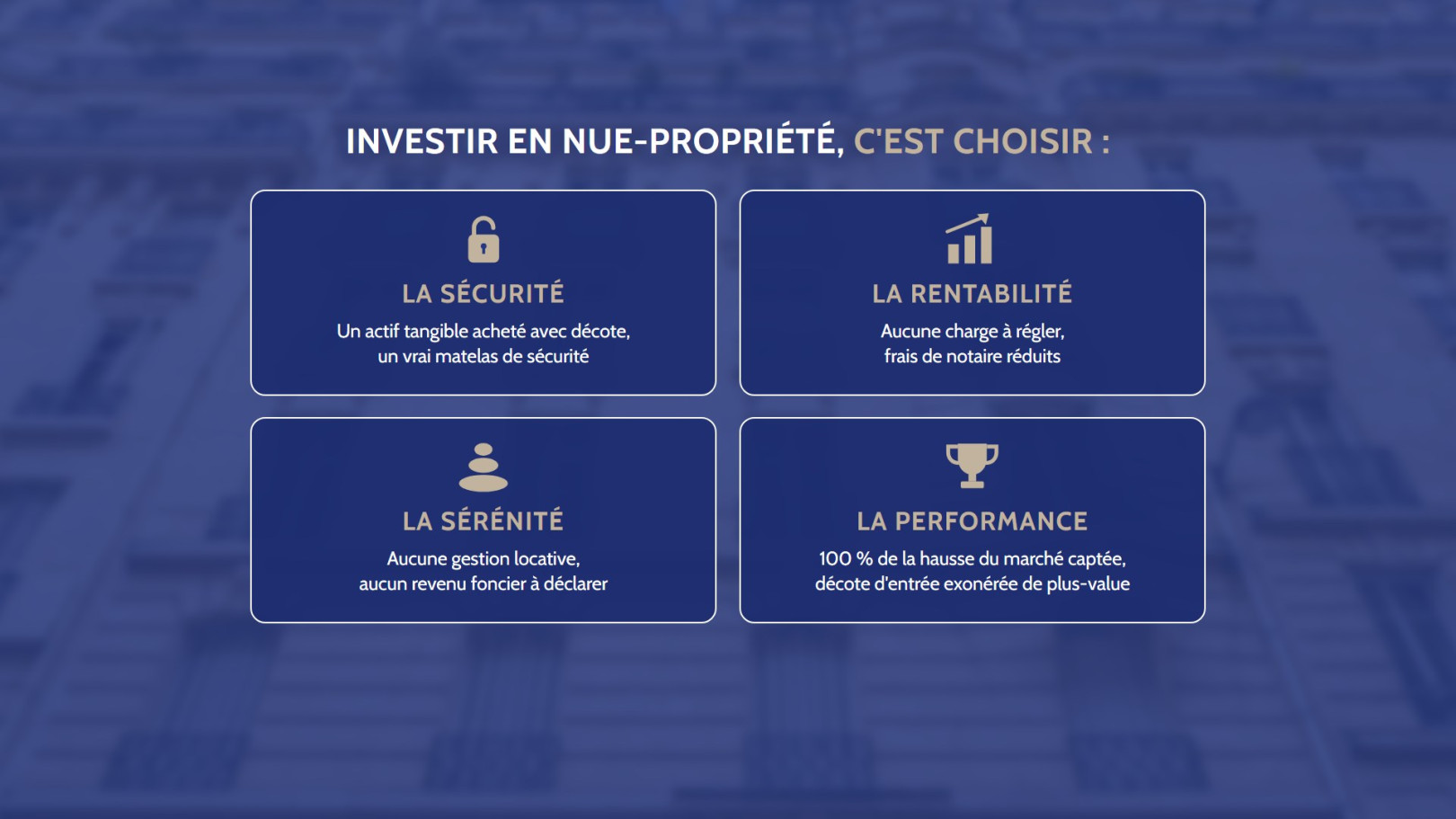 
                                                Vente
                                                 INVESTISSEMENT EN NUE-PROPRIÉTÉ A PARIS 16EME ARRONDISSEMENT