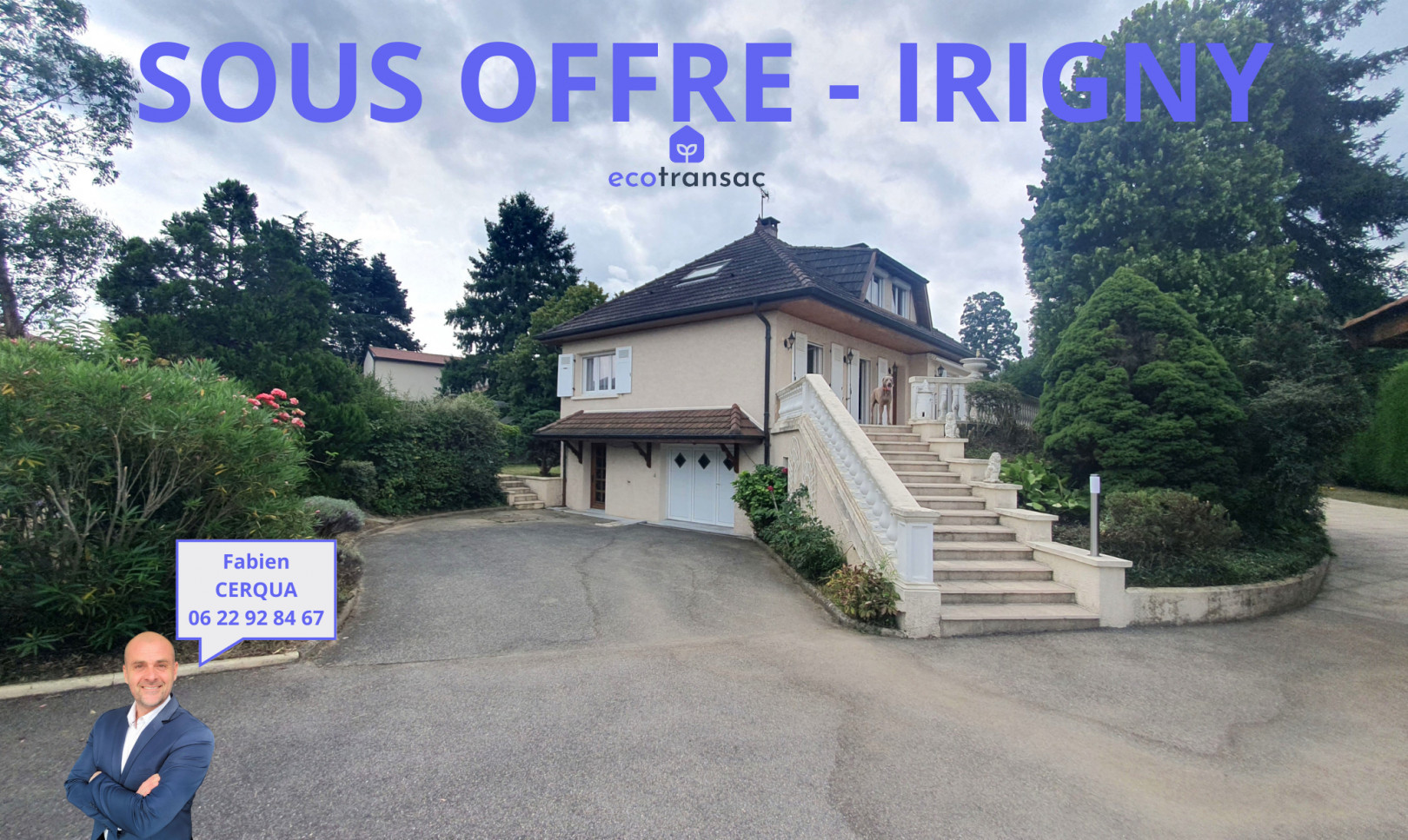 
                                                Vente
                                                 Irigny – Maison de 292 m² utiles sur un terrain de 1733 m²