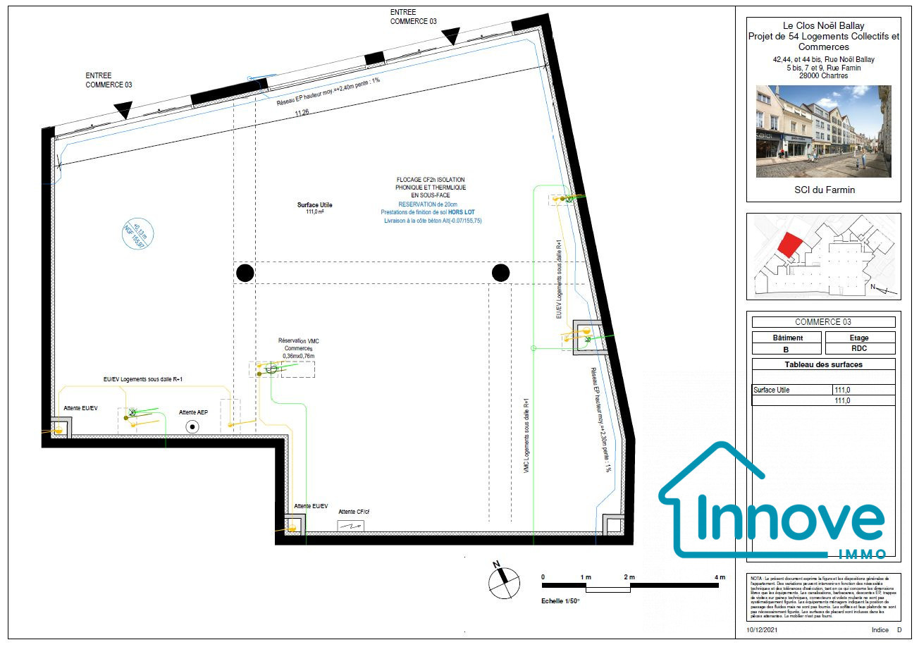 
                                                Vente
                                                 LOCAL COMMERCIAL - CENTRE VILLE CHARTRES