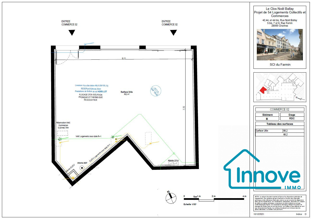 
                                                Vente
                                                 LOCAL COMMERCIAL - CENTRE VILLE CHARTRES