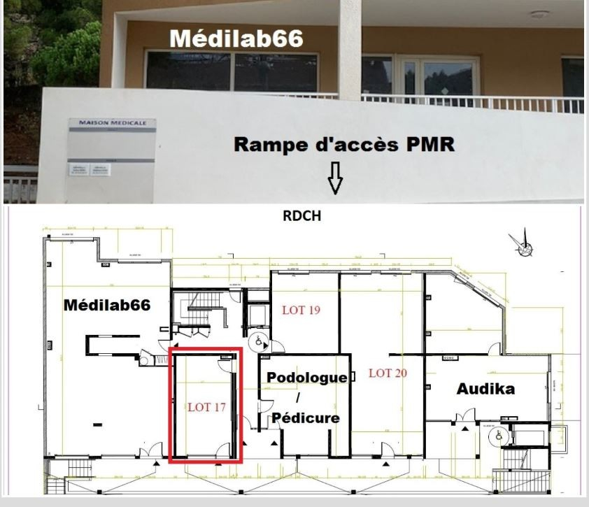 
                                                Vente
                                                 Local Commercial+Parking Privé Maison Médicale