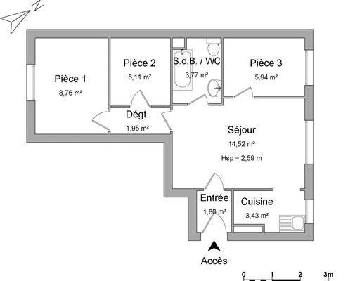 
                                                Location
                                                 Location 2 pièces Paris 11è métro Couronnes.