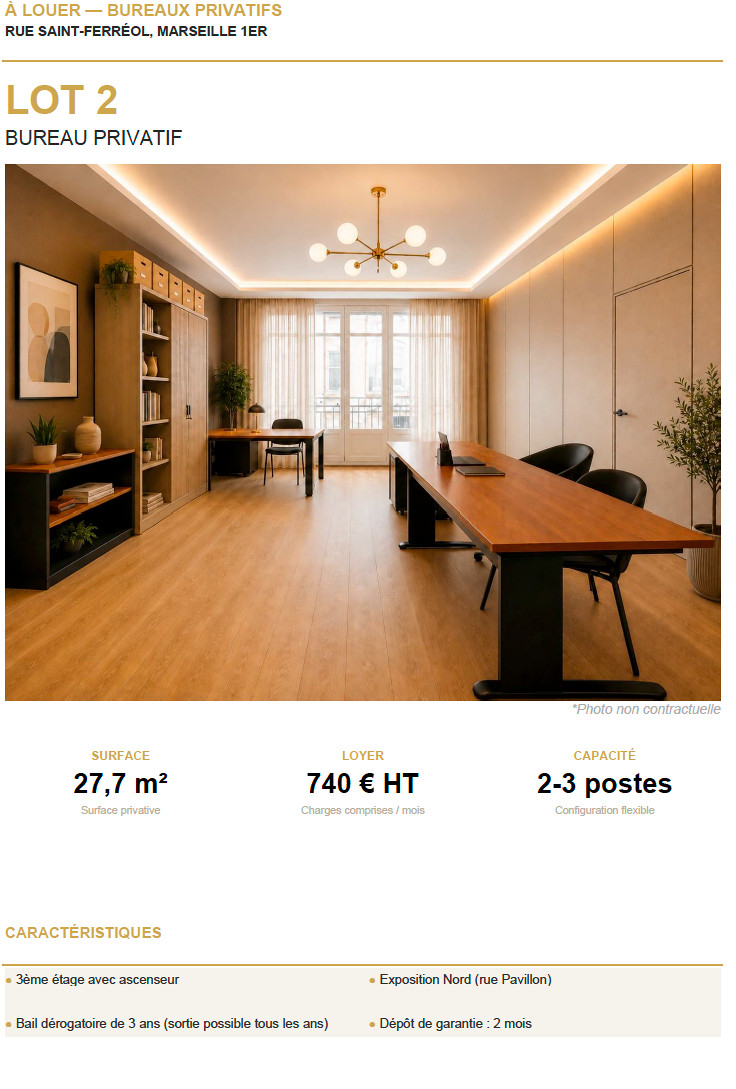 
                                                Location
                                                 Location Bureaux Marseille 13001