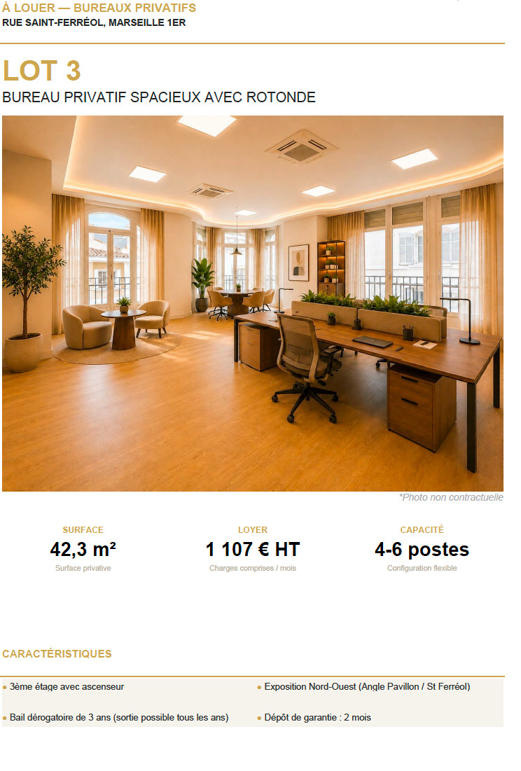 
                                                Location
                                                 Location Bureaux Marseille 13001