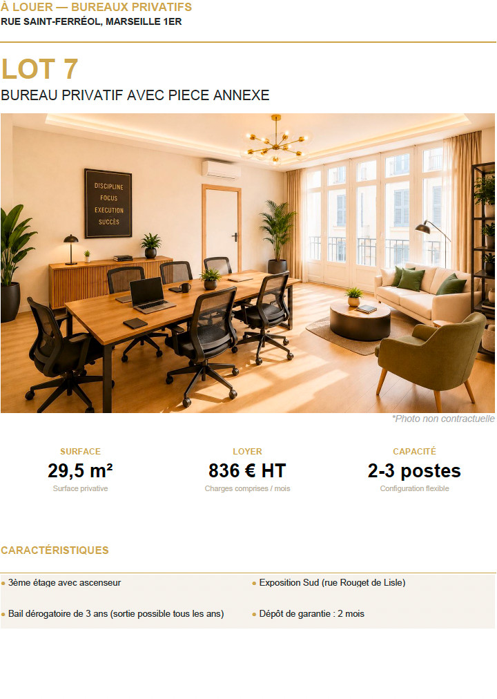 
                                                Location
                                                 Location Bureaux Marseille 13001
