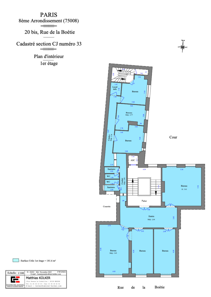 
                                                Location
                                                 Location Bureaux Paris 75008