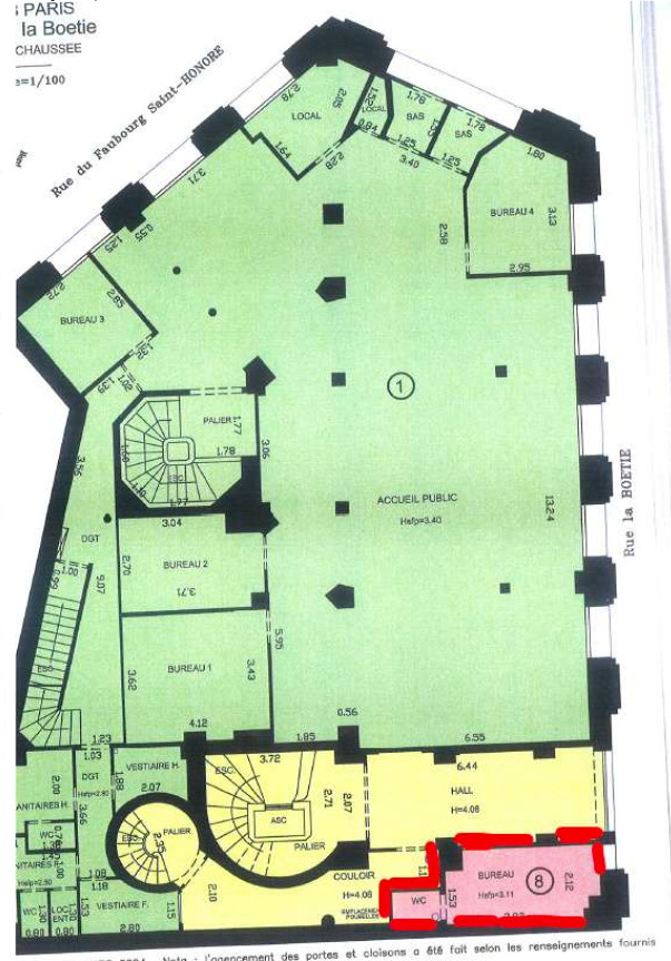 
                                                Location
                                                 Location Bureaux Paris 75008