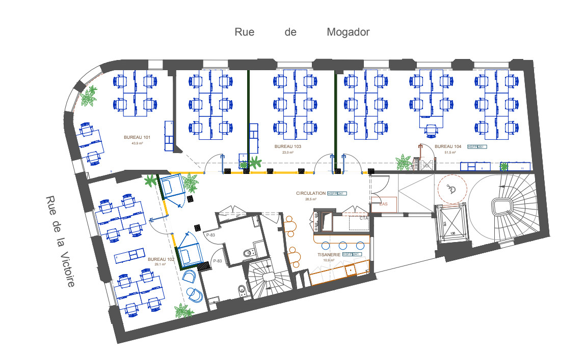 
                                                Location
                                                 Location Bureaux Paris 75009