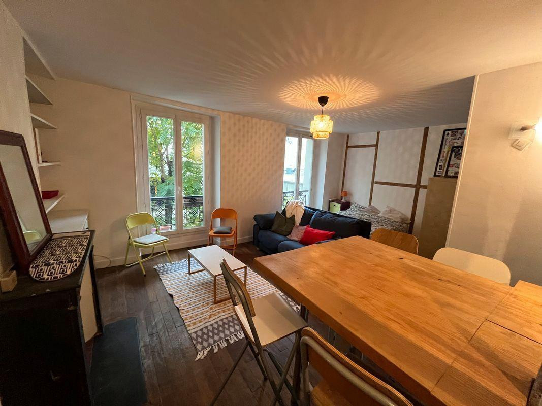 
                                                Location
                                                 Location meublée studio 35 m² Paris 18E