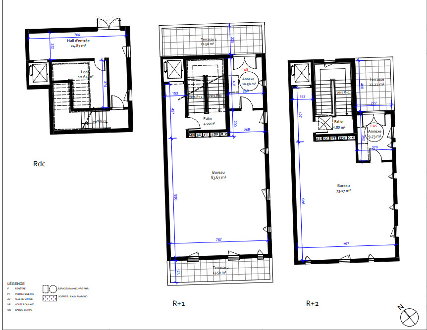 
                                                Vente
                                                 Locaux neufs de 222 m² avec terrasses