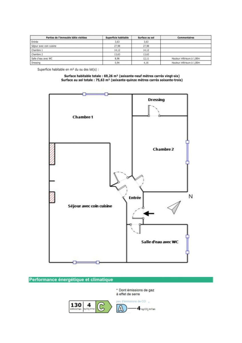 
                                                Location
                                                 Lumineux 3 pièces de standing