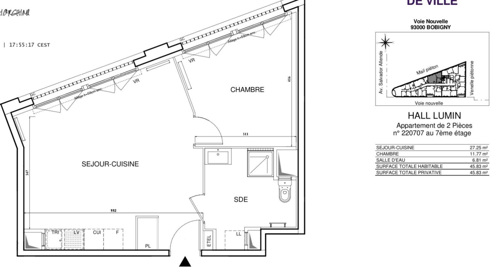 
                                                Location
                                                 Luxueux Appartement T2 NEUF, location Meublée