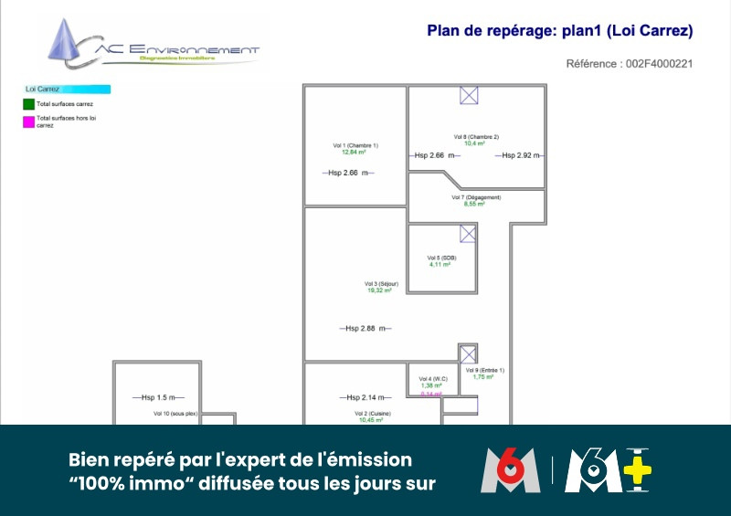 
                                                Vente
                                                 Lyon 6 - T3 - 79m2 Calme et Ensoleillé - Cave
