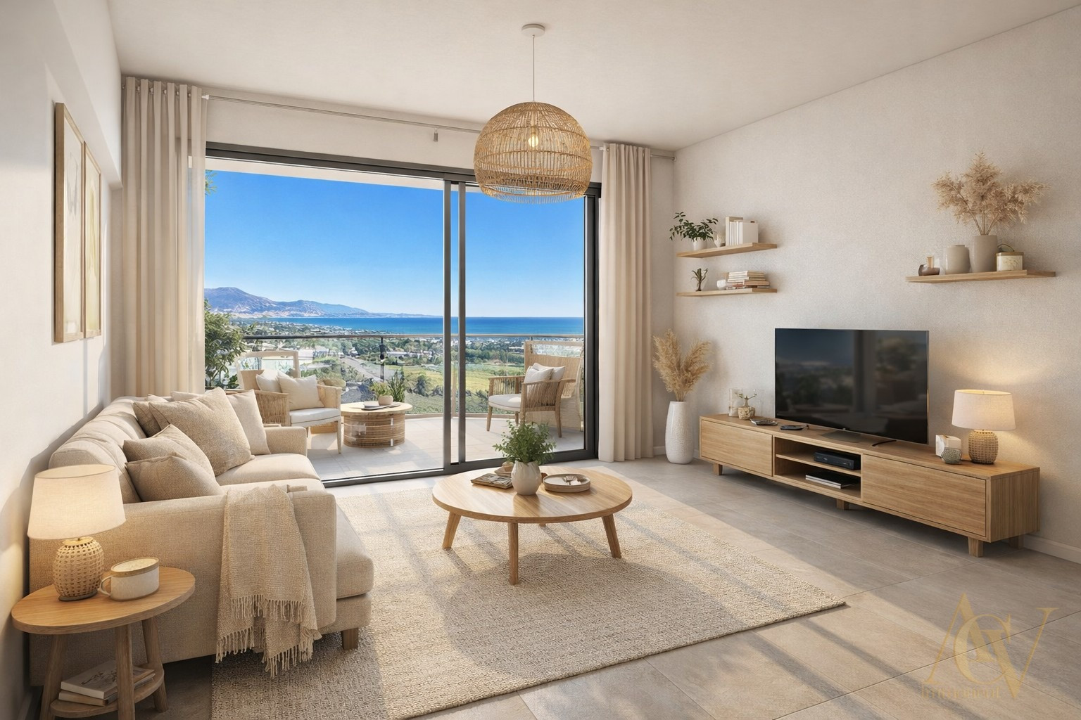 
                                                Vente
                                                 Magnifique 2 Pièces vue mer Antibes