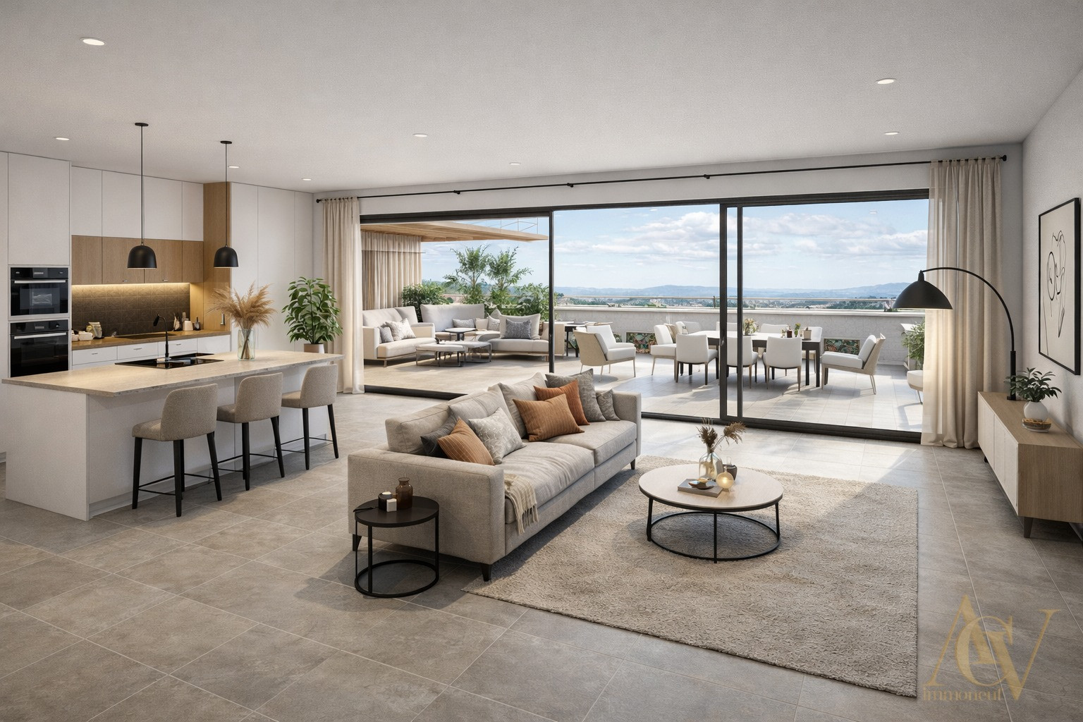 
                                                Vente
                                                 Magnifique 4 Pièces Rooftop Villeneuve Loubet