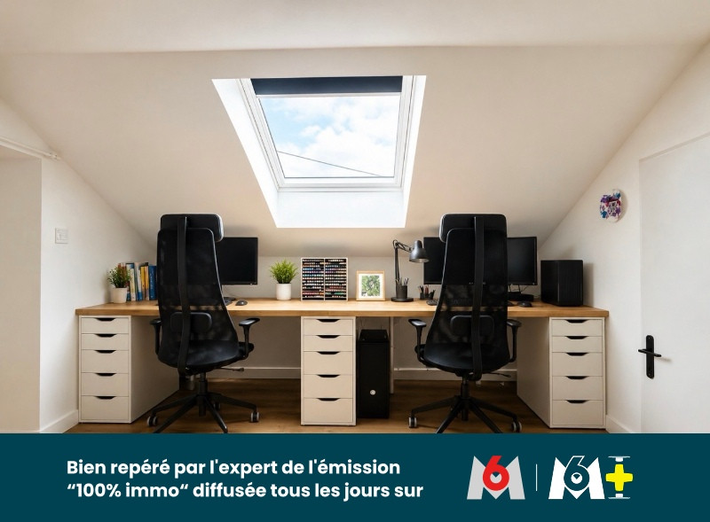 
                                                Vente
                                                 MAISON - 3 CHAMBRES - UN BUREAU - JARDIN