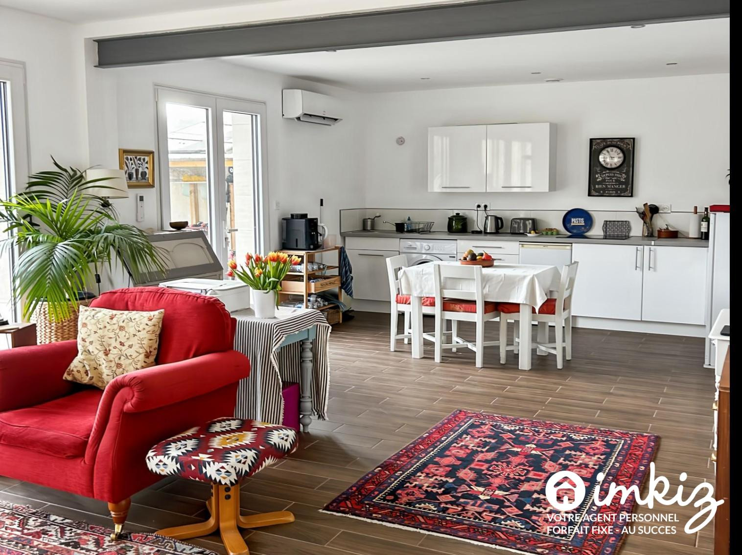 
                                                Vente
                                                 Maison 3 pièces  64 m2  - parking et jardin