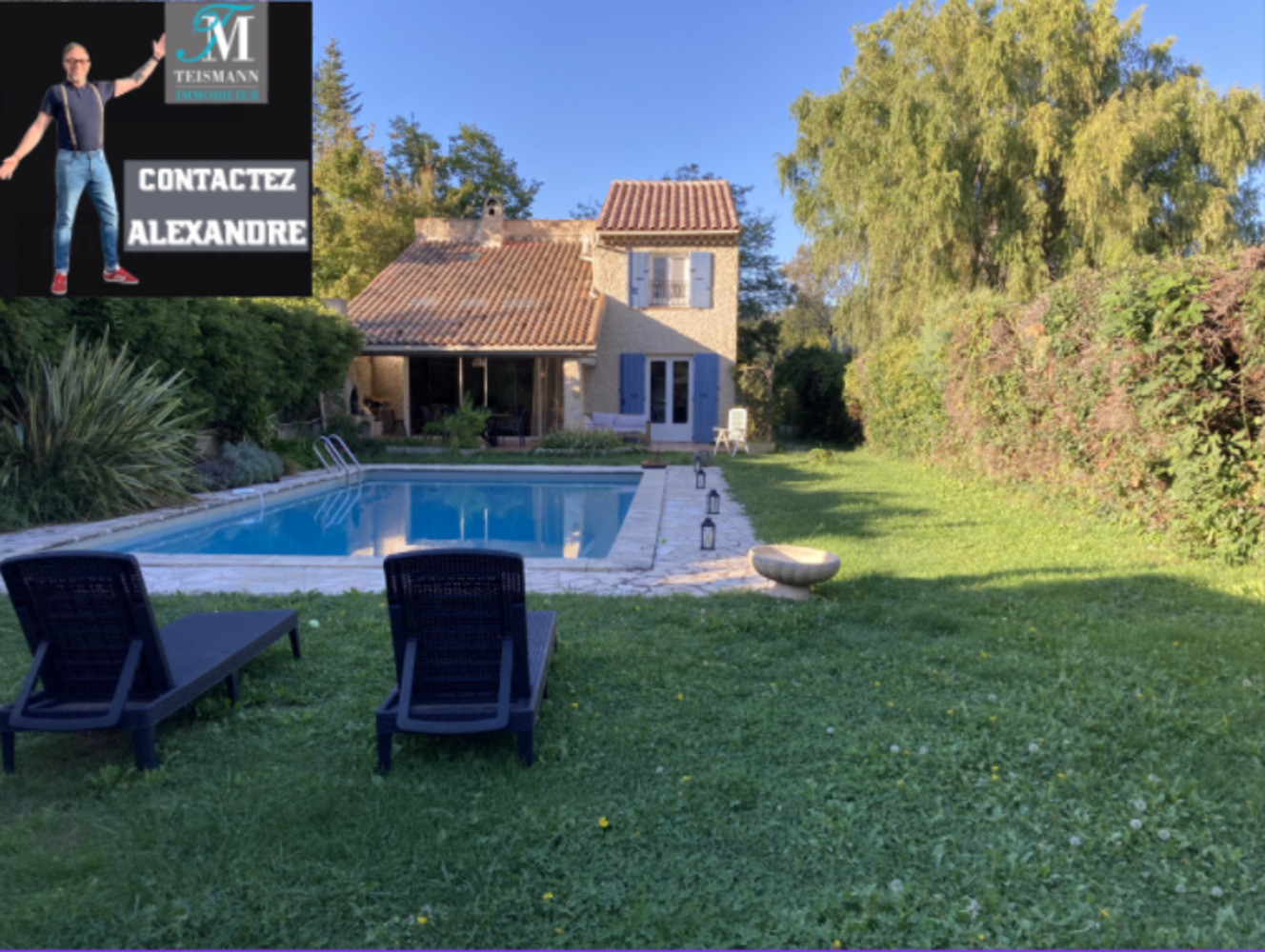 
                                                Vente
                                                 maison 4 chambres, piscine, 1280 m² terrain