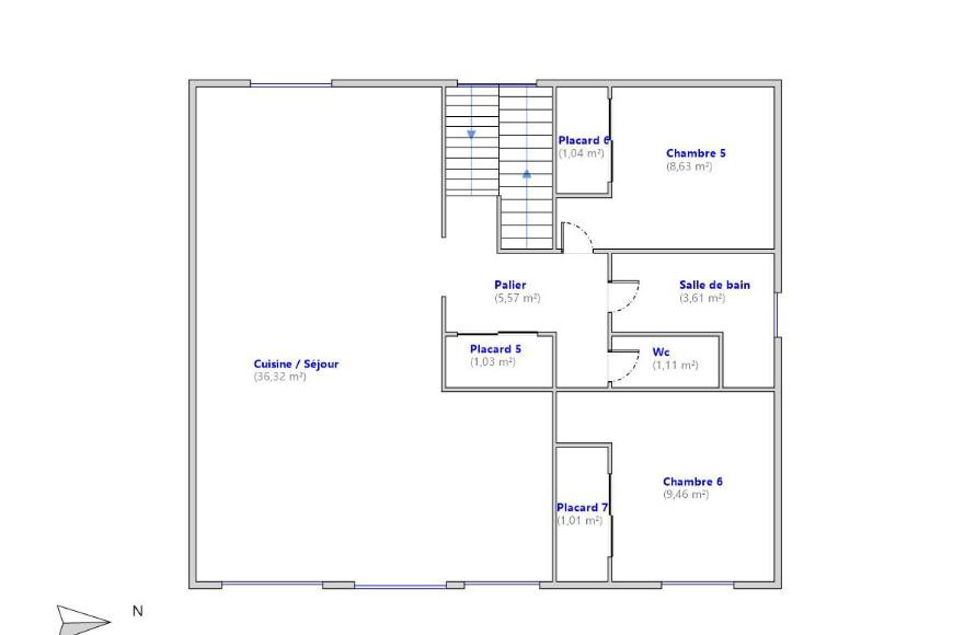 
                                                Vente
                                                 Maison 7 pièces 6 chambres possibilité colocation