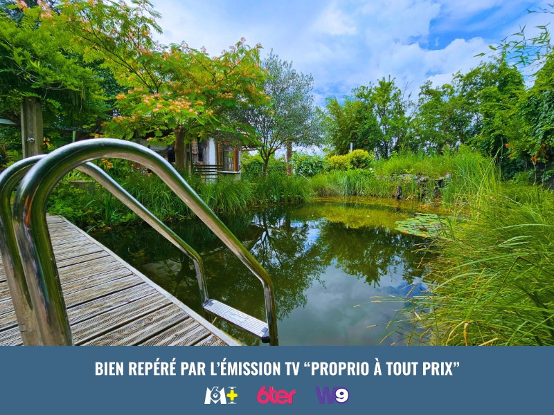 
                                                Vente
                                                 Maison d’artiste avec piscine naturelle, sauna et dépendance – 12 ares – Algolsheim