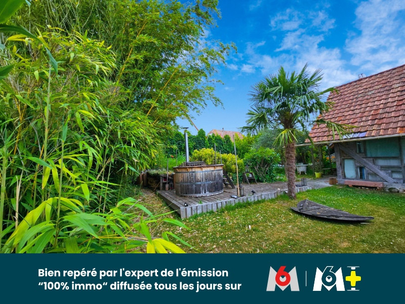 
                                                Vente
                                                 Maison d’artiste avec piscine naturelle, sauna et dépendance – 12 ares – Algolsheim