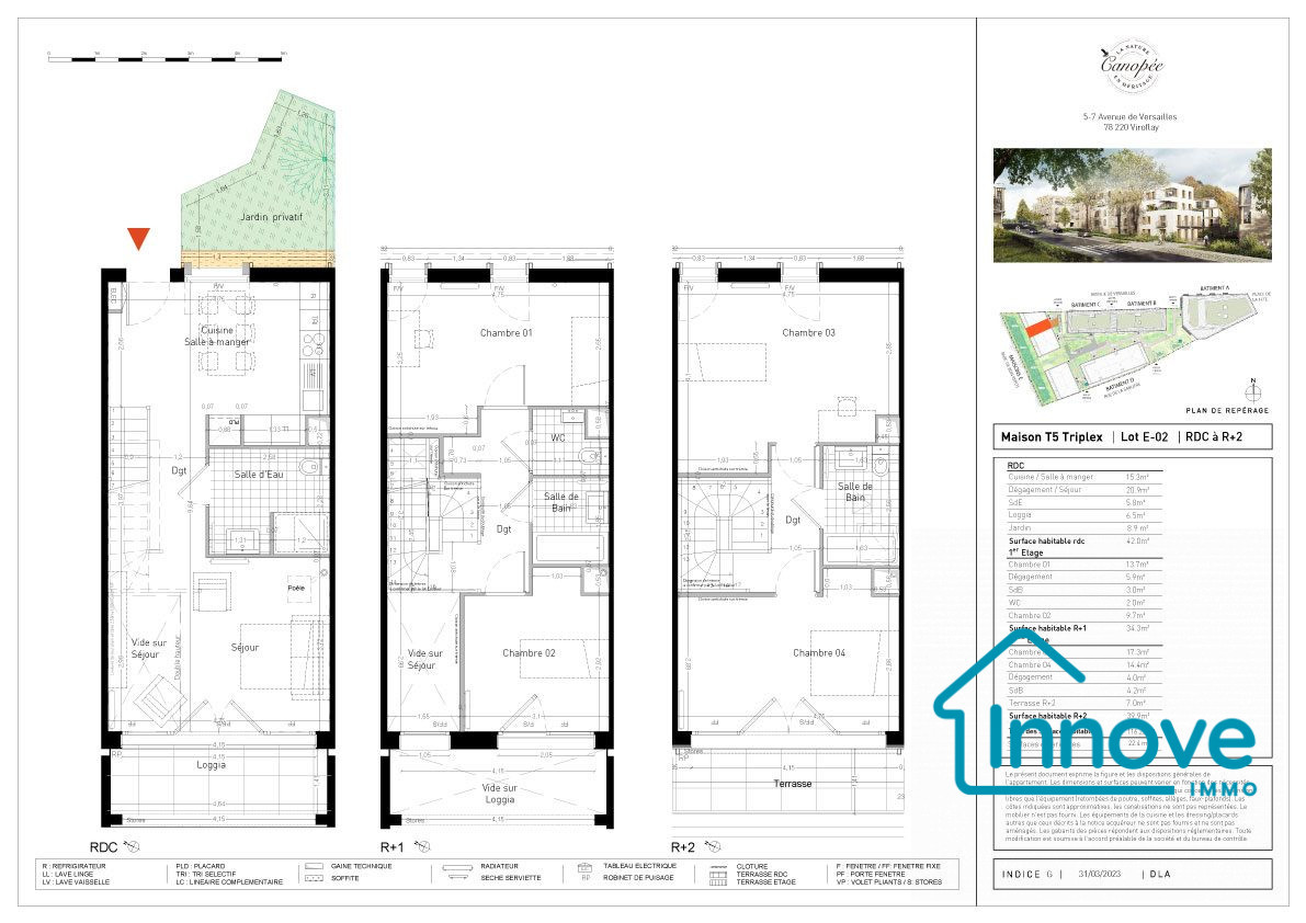 
                                                Vente
                                                 Maison de 116 m2 Rive Gauche Frais de notaire offerts