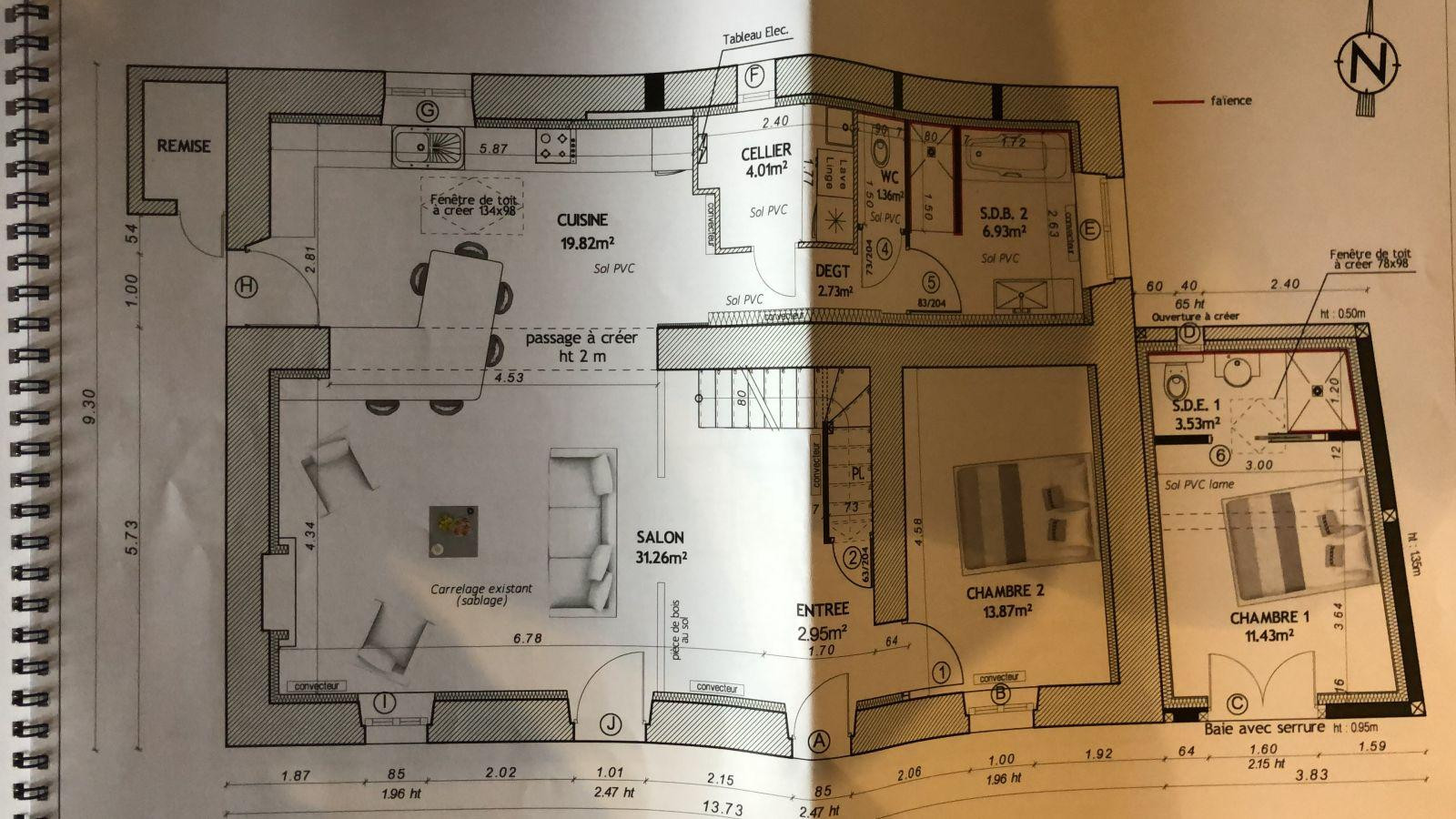 
                                                Location
                                                 Maison de charme, entièrement rénovée, 3 chambres