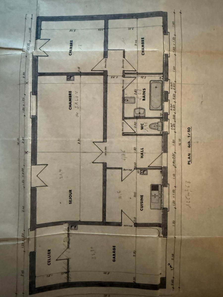 
                                                Vente
                                                 Maison de plain-pied rénovée terrain de 2 862 m2