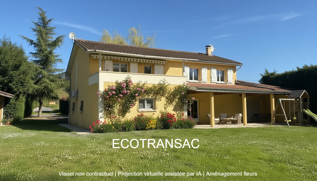 
                                                Vente
                                                 MAISON FAMILIALE SUR DEUX NIVEAUX – 250 M² – TERRAIN 2 300 M² – DPE B