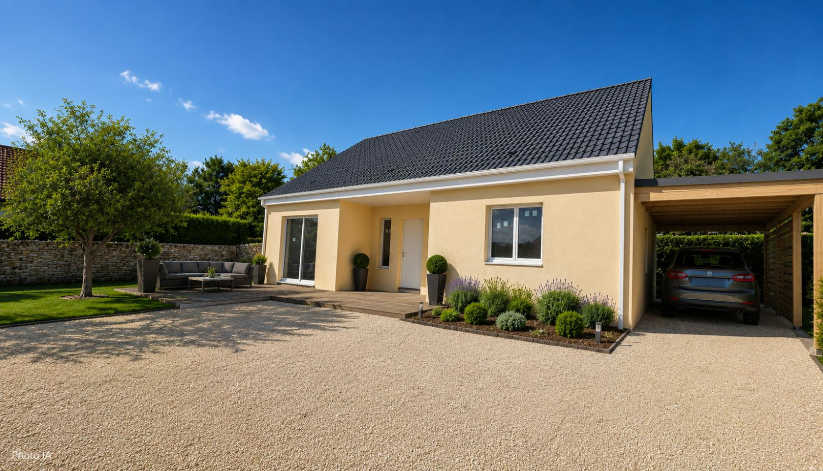 
                                                Vente
                                                 Maison individuelle de plain pied, avec garage
