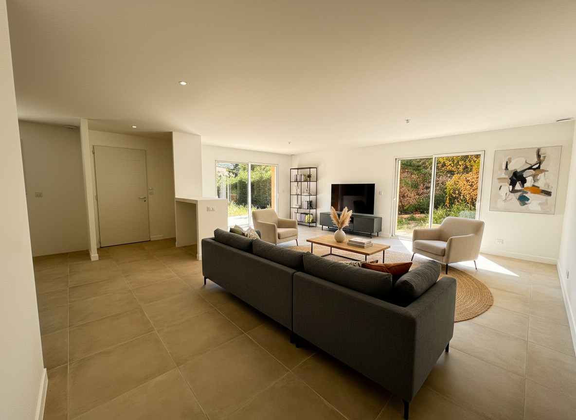
                                                Vente
                                                 🏡 Maison plain-pied  96 m² Terrain 739 m²