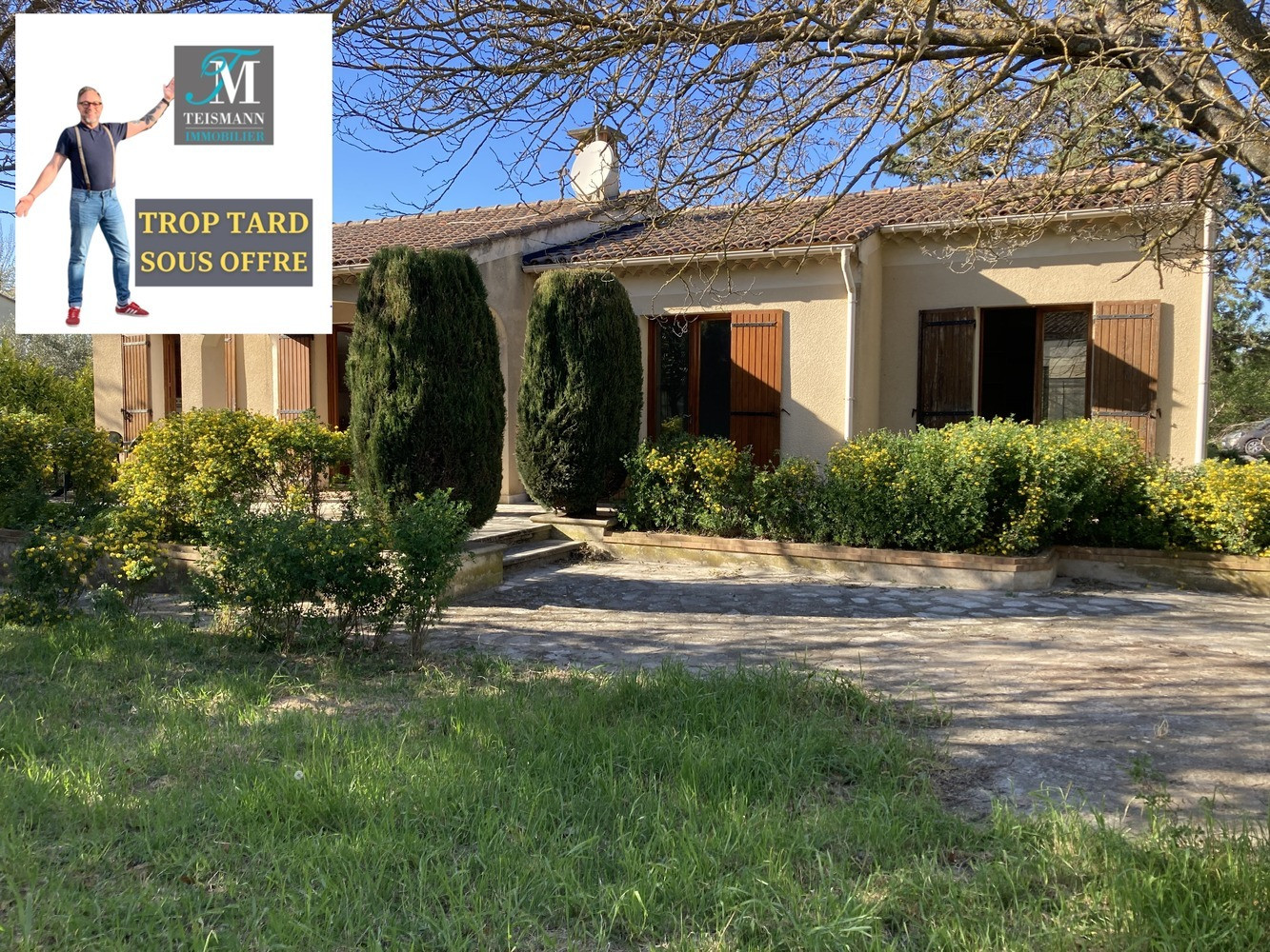 
                                                Vente
                                                 maison T3 plain-pied avec garage sur 900 m²