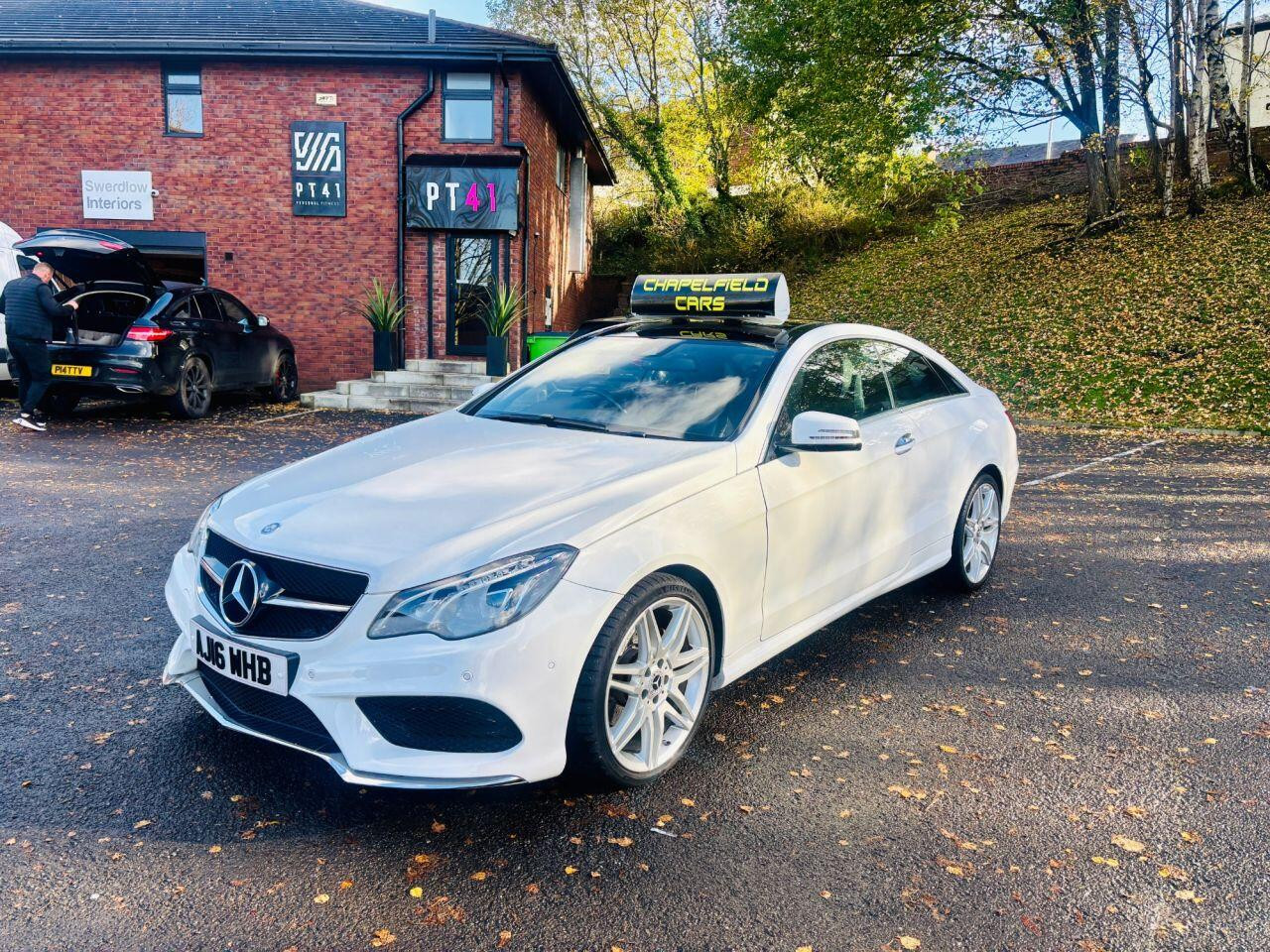 
                                                Voiture
                                                 Mercedes-Benz E-Class 2.1 E220d AMG Line Edition (Premium) Coupe 2dr Diesel G-Tronic+ Euro 6 (s/s) (177 ps) AUTO MOT 10/26 37K ULEZ