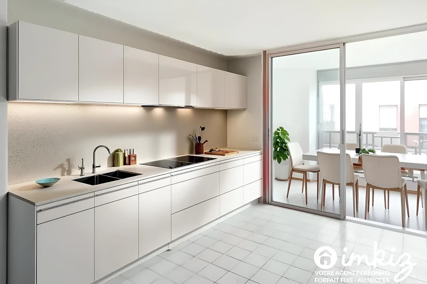 
                                                Vente
                                                 Montchat – Grand T3 de 93m² au calme, garage, cave