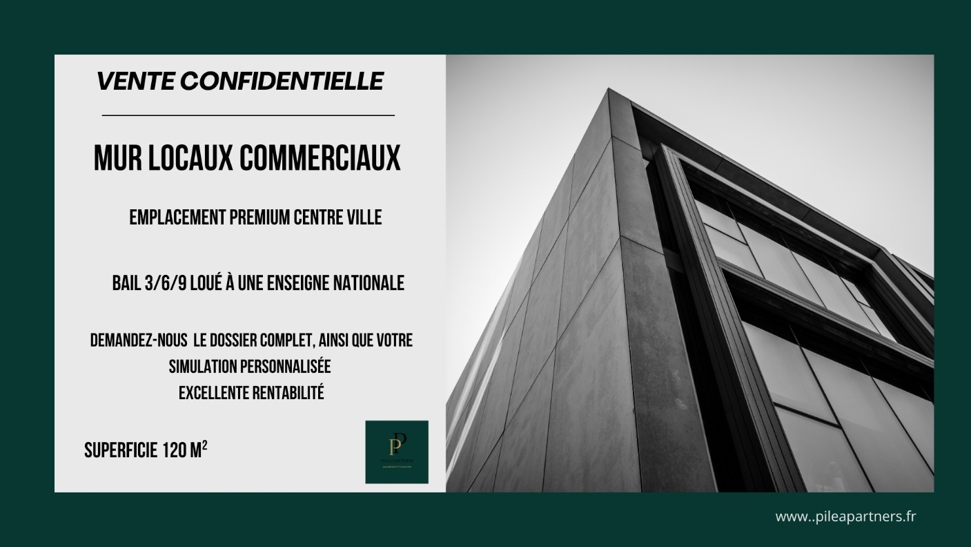 
                                                Vente
                                                 Murs commerciaux spécial investisseur