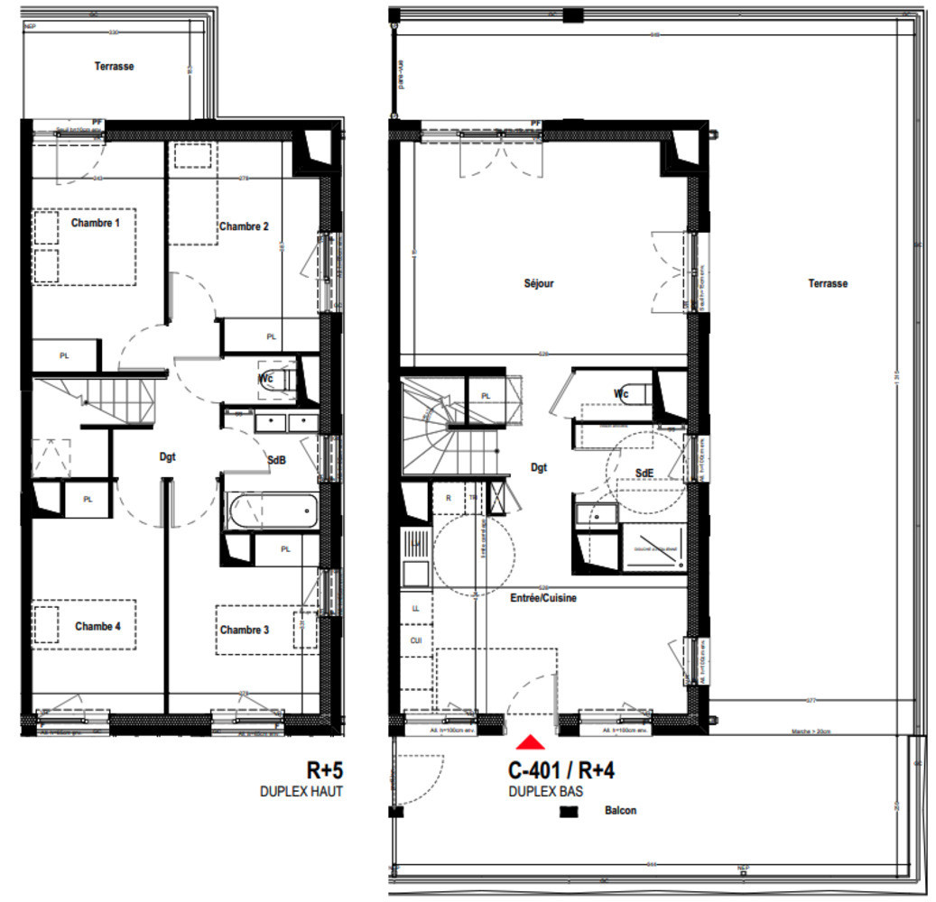 
                                                Vente
                                                 NANTERRE – APPARTEMENT 5 PIÈCES DUPLEX