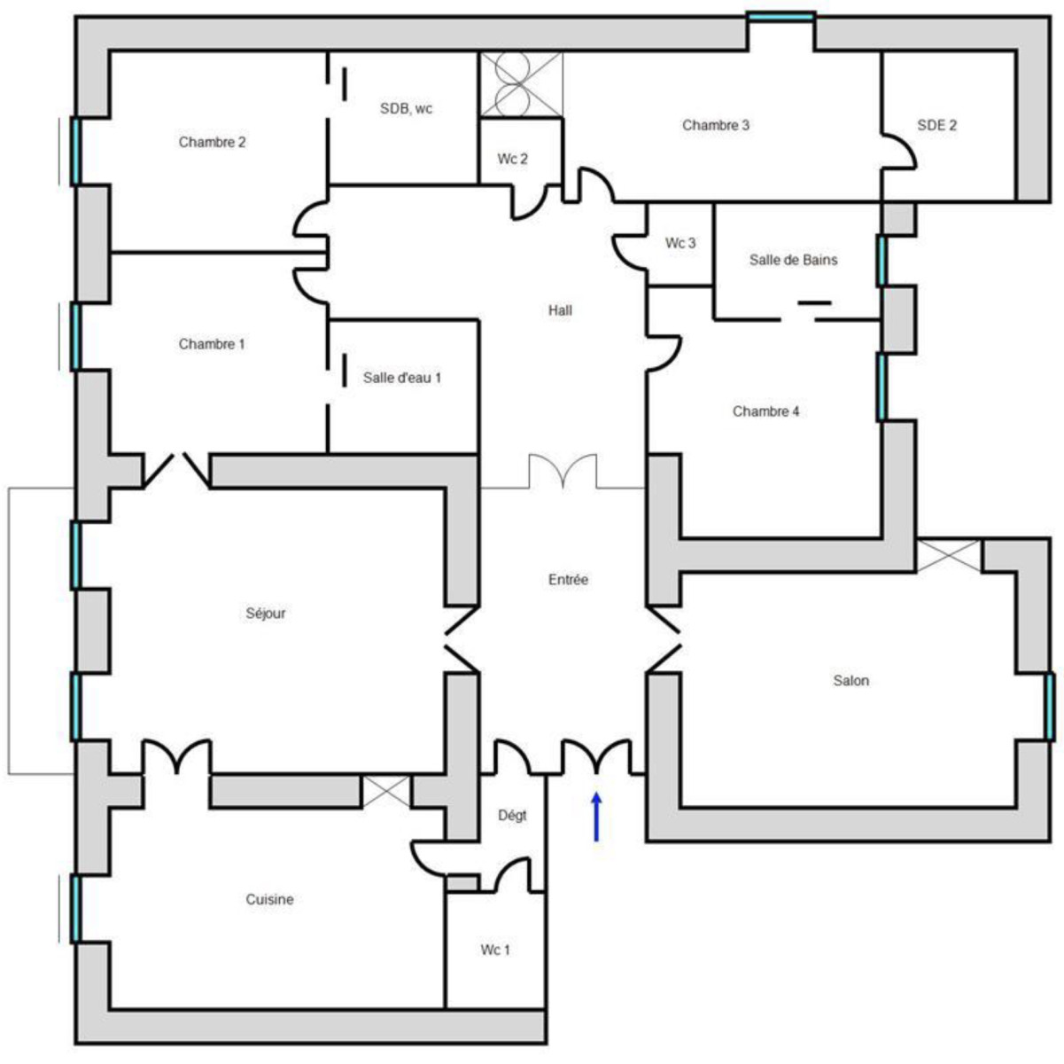 
                                                Vente
                                                 Nice Gioffredo - Magnifique appartement bourgeois de 6 pièces au coeur des commerces de la Place Massena et proche de la mer