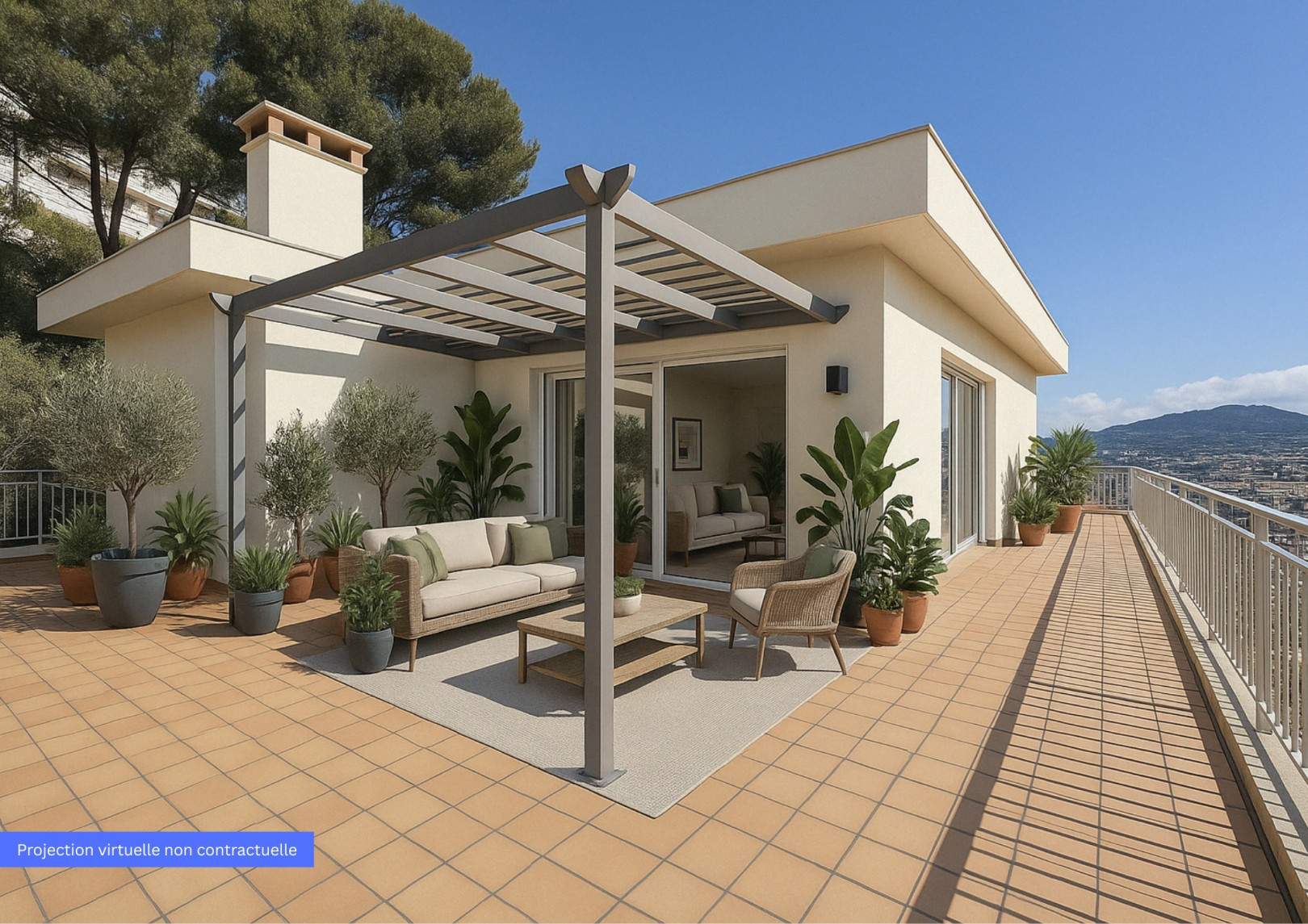 
                                                Vente
                                                 Nice Parc Impérial - Penthouse de 127 m2 avec vue panoramique