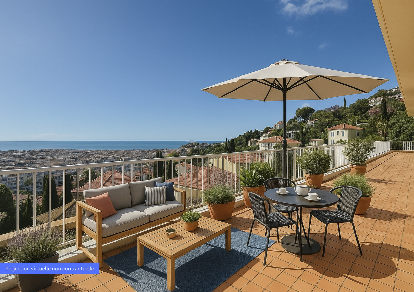 
                                                Vente
                                                 Nice Parc Impérial - Penthouse de 127 m2 avec vue panoramique
