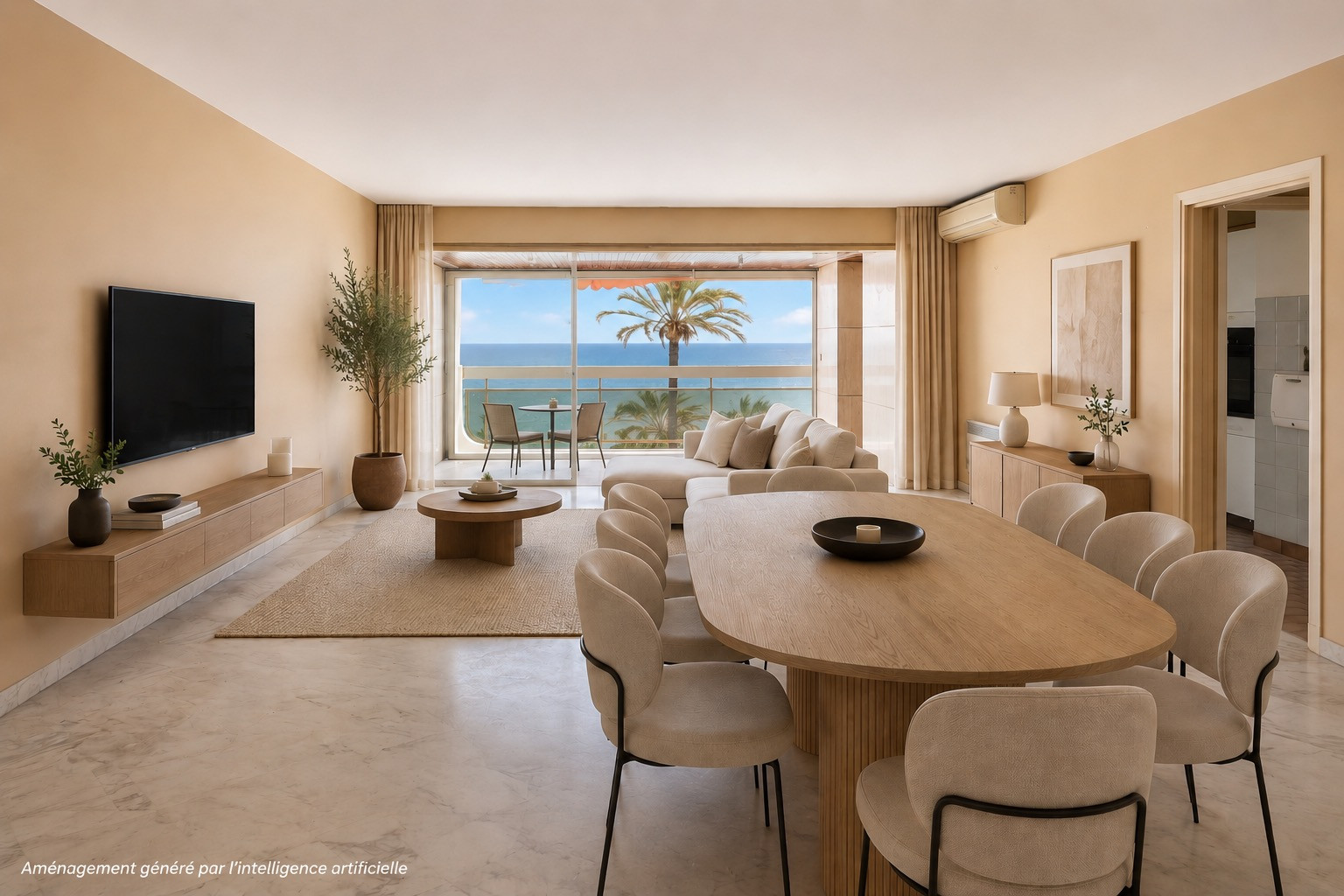 
                                                Vente
                                                 Nice - Promenade des Anglais - Appartement 3 pièces de 113 m² avec un fort potentiel d'aménagement