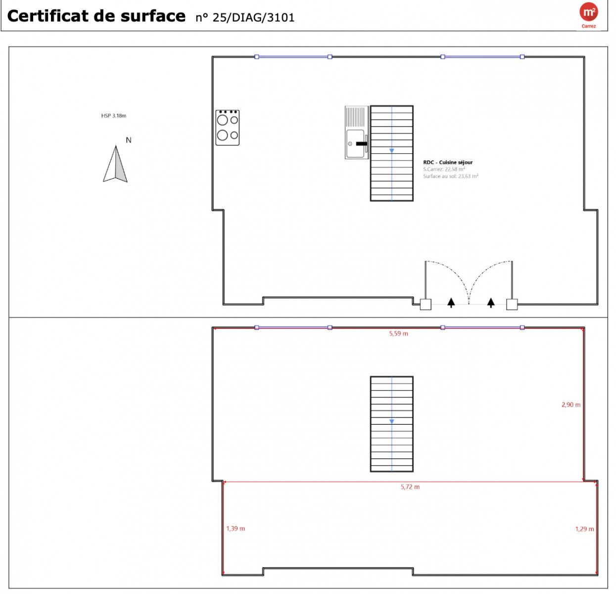 
                                                Vente
                                                 Nice Valrose - Charmant 2 pièces en duplex