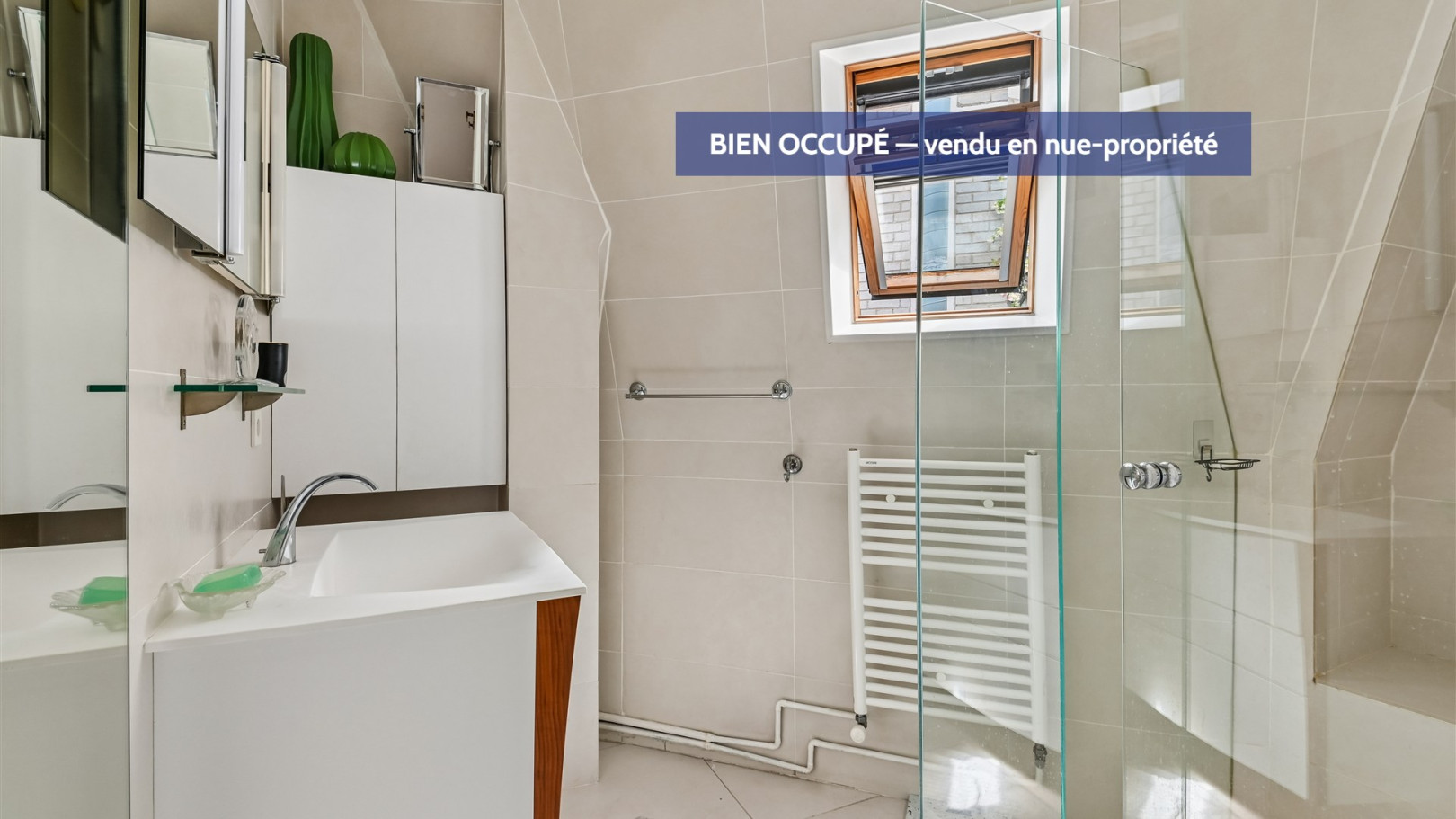 
                                                Vente
                                                 Nue-Propriété, Dernier étage, Quartier recherché, 42% de décote