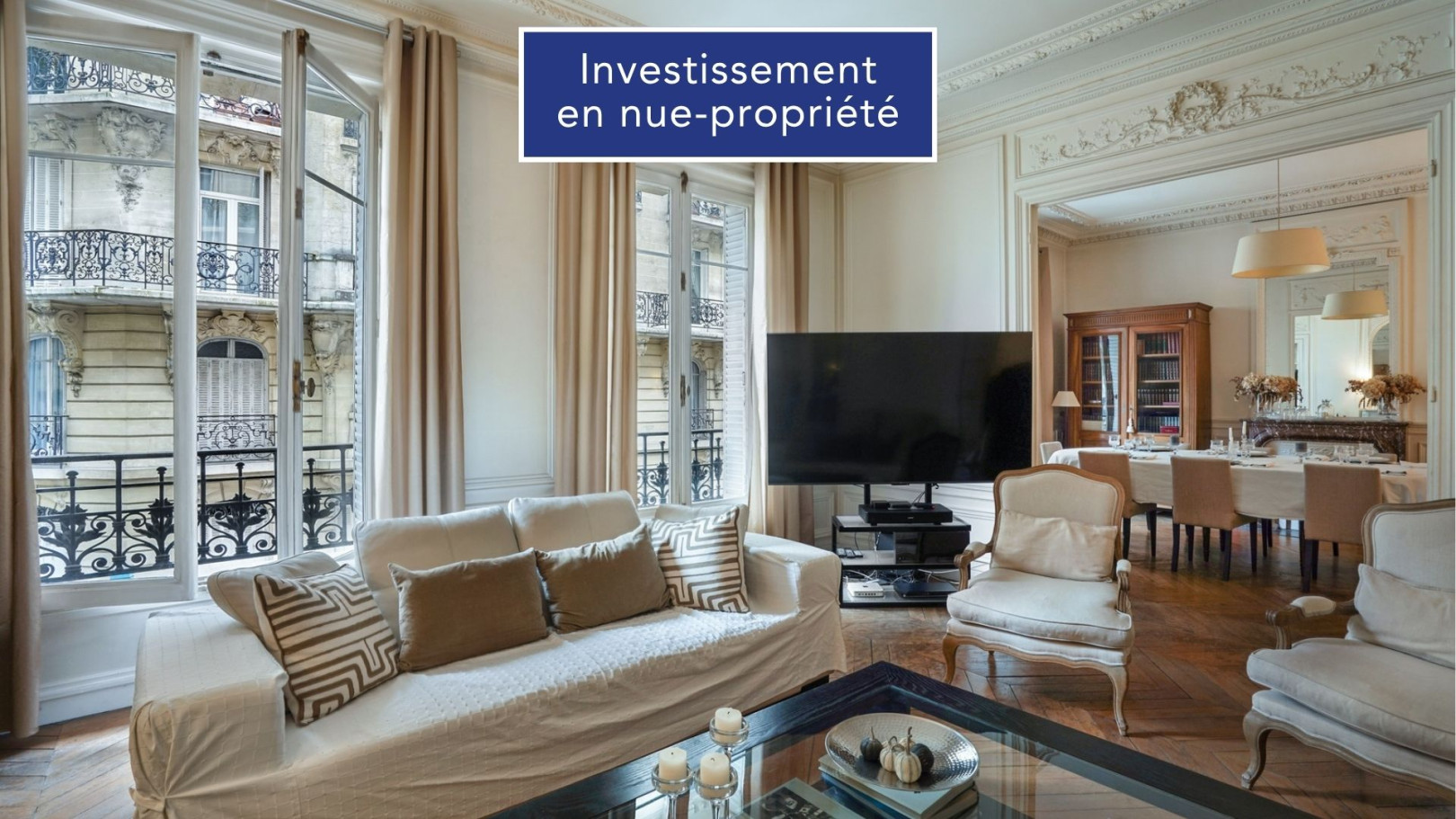 
                                                Vente
                                                 Opportunité d'investissement à moins de 6000 € le m2 dans le 16ème en nue-propriété