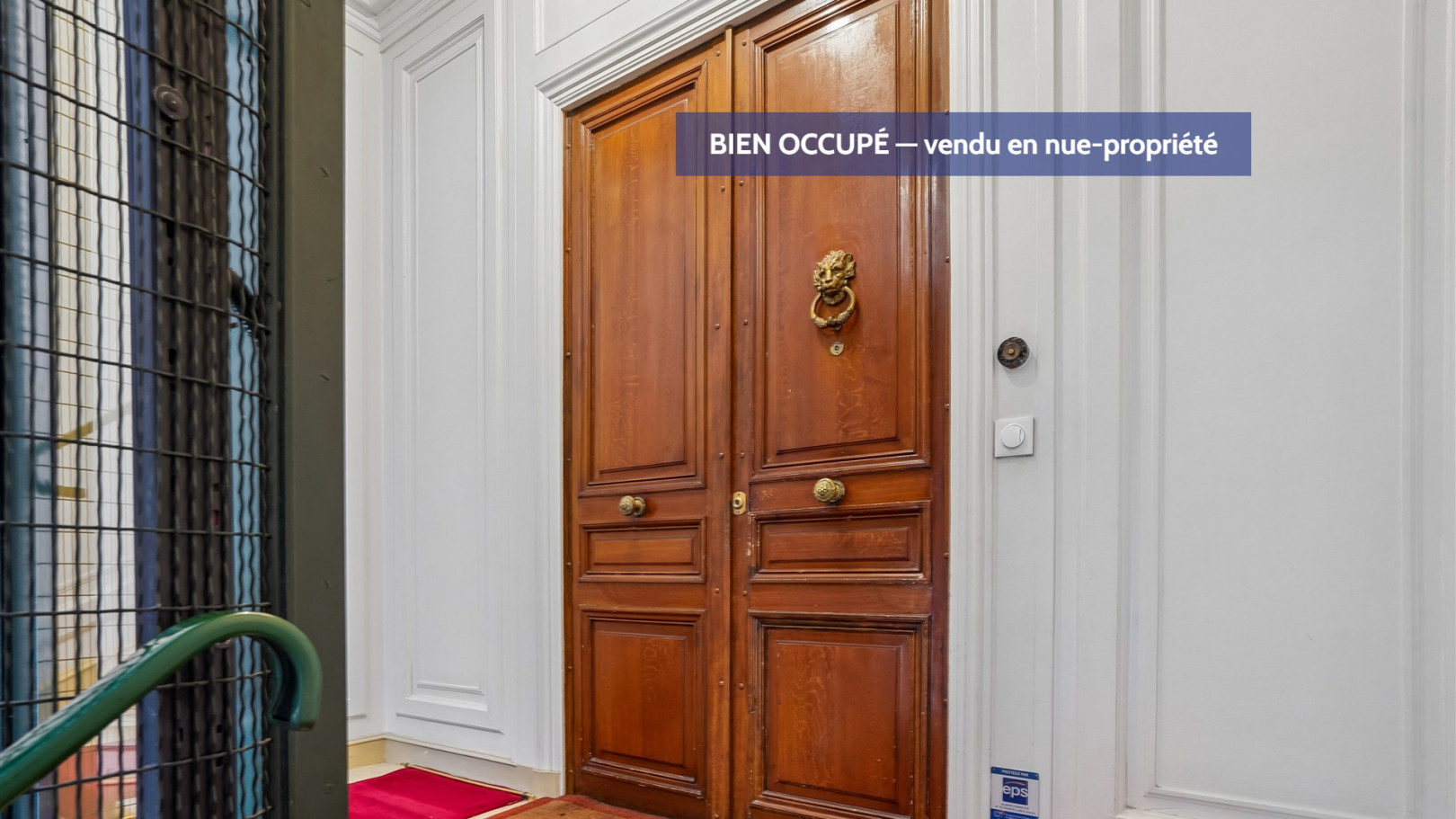 
                                                Vente
                                                 Opportunité d'investissement à moins de 6000 € le m2 dans le 16ème en nue-propriété