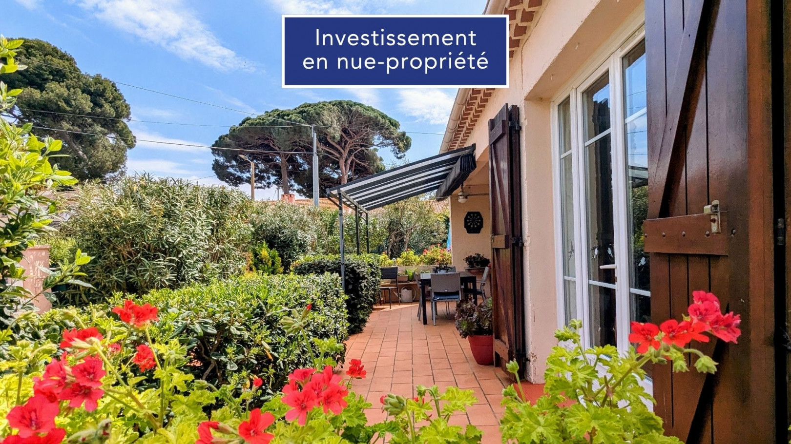 
                                                Vente
                                                 OPPORTUNITÉ RARE À LA VENTE NUE-PROPRIÉTÉ À HYERES L’AYGADE