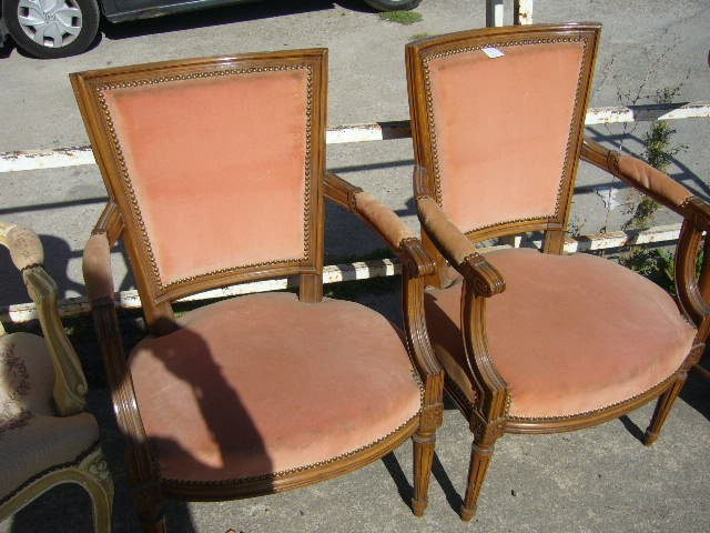 
                                                Meuble
                                                 Paire de fauteuils Louis XVI, promotion