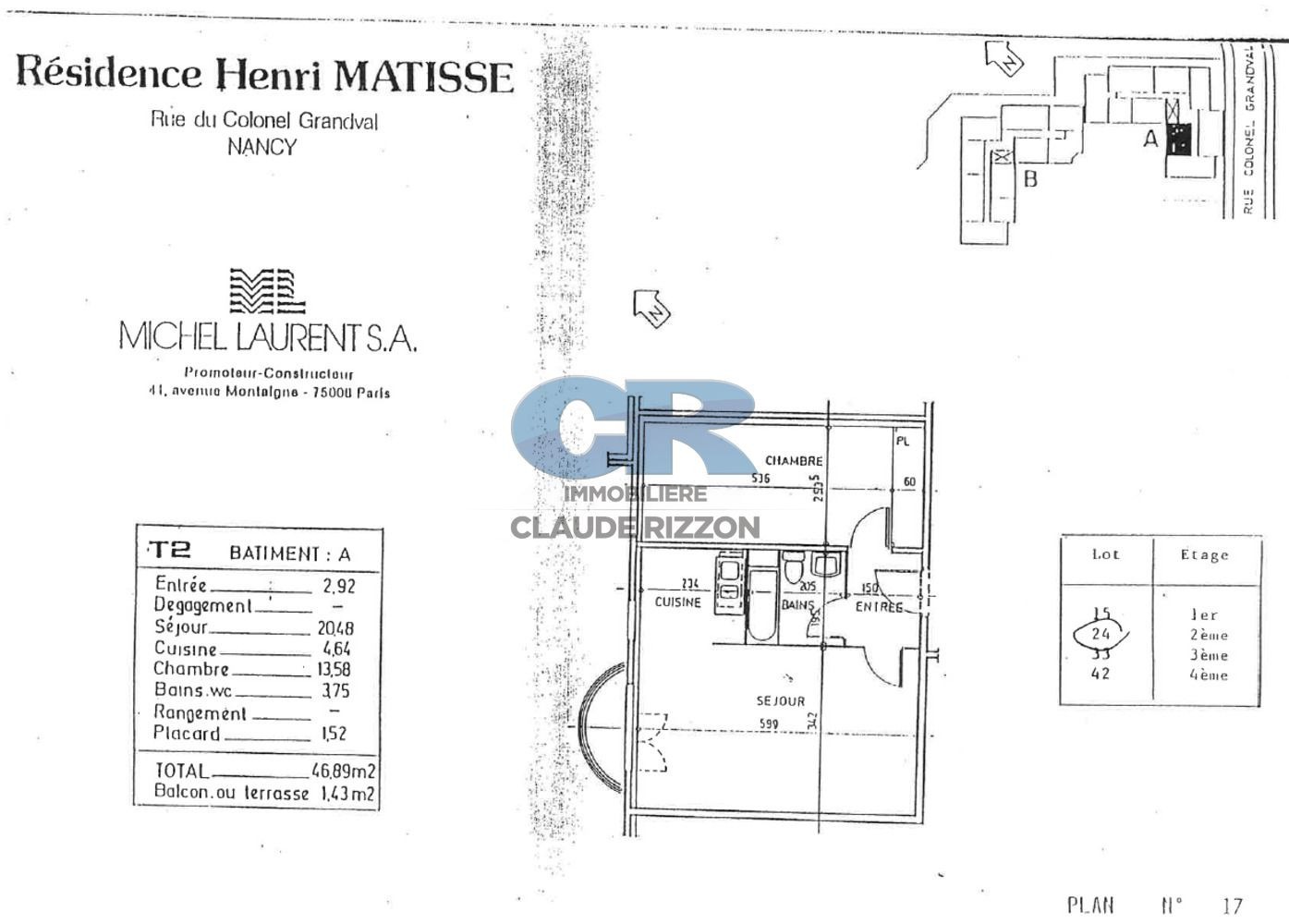 
                                                Vente
                                                 PARC STE MARIE - F2 à vendre