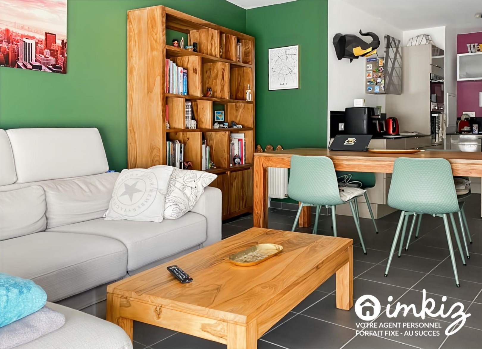 
                                                Vente
                                                 Paris 19ᵉ 3 pièces de 69,6 m² traversant 2 balcons