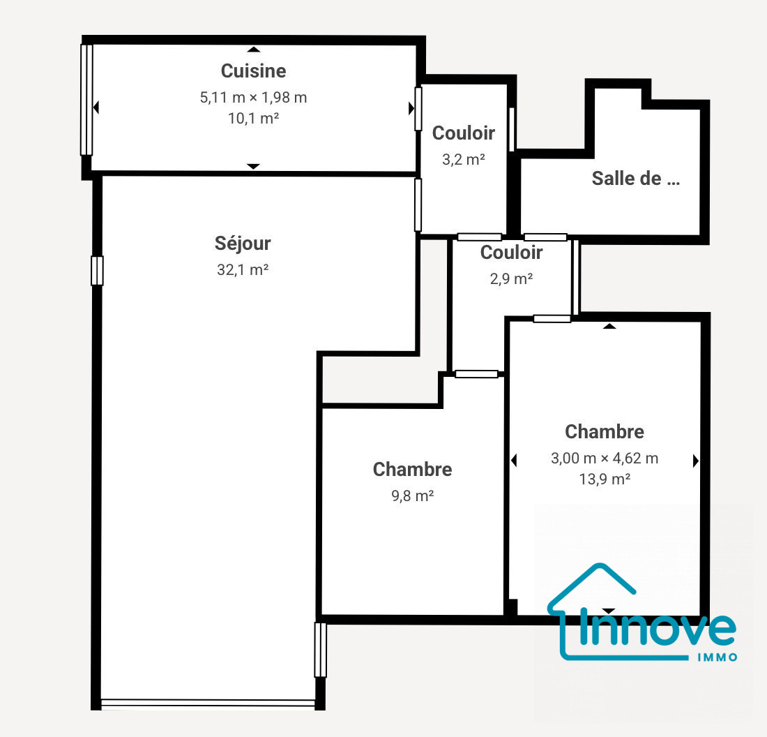 
                                                Vente
                                                 Parly 2 : appartement 3 pièces de 75 m² avec loggia, cave et p